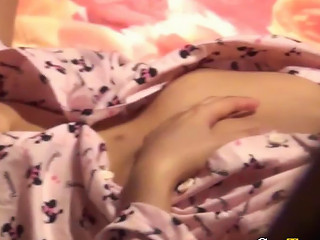 PornoXo - Asian Teen In Pajamas Rubbing